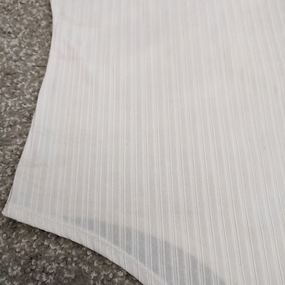 (2/$25) SWS ribbed bodysuit spaghetti strap white - Picture 3 of 12